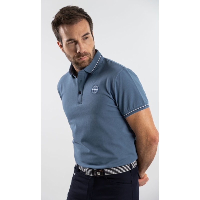 Polo manches courtes pour homme Harcour Pampelonne Lavande Polo manches courtes pour homme Harcour Pampelonne Lavande