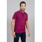 Polo manches courtes pour homme Harcour Pampelonne violine