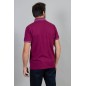 Polo manches courtes pour homme Harcour Pampelonne violine