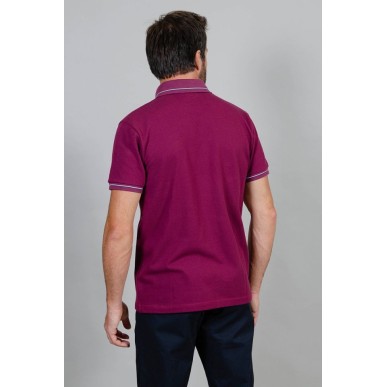 Polo manches courtes pour homme Harcour Pampelonne violine