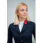Veste de concours Harcour French team bleu marine col rouge
