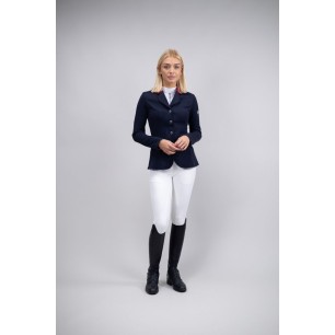 Veste de concours Harcour French team bleu marine col rouge