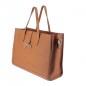 Sac à main en cuire Pénélope Romane cognac