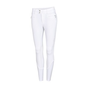 Pantalon Samshield Chloe Embroidery Knee Grip - Blanc