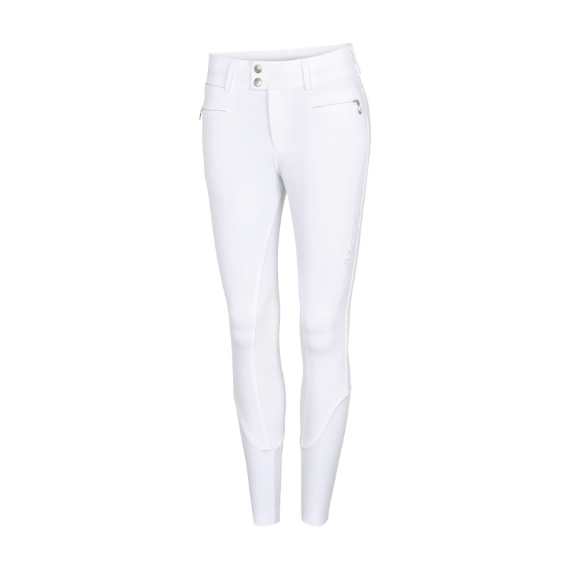 Pantalon Samshield Chloe Embroidery Knee Grip - Blanc Pantalon Samshield Chloe Embroidery Knee Grip - Blanc