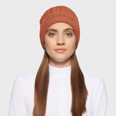 Bonnet Samshield Mira Crystal - Terracotta