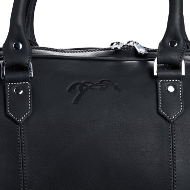 Sac à main en cuire Pénélope Etretat petit modèle noir