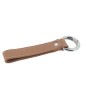 Porte-clefs en cuire Pénélope Lara cognac
