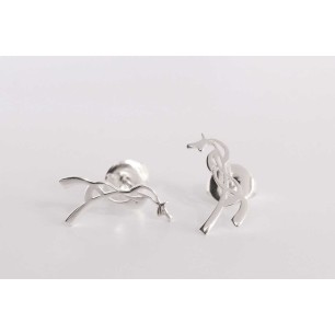Boucles d'oreilles Pénélope Milly argentées