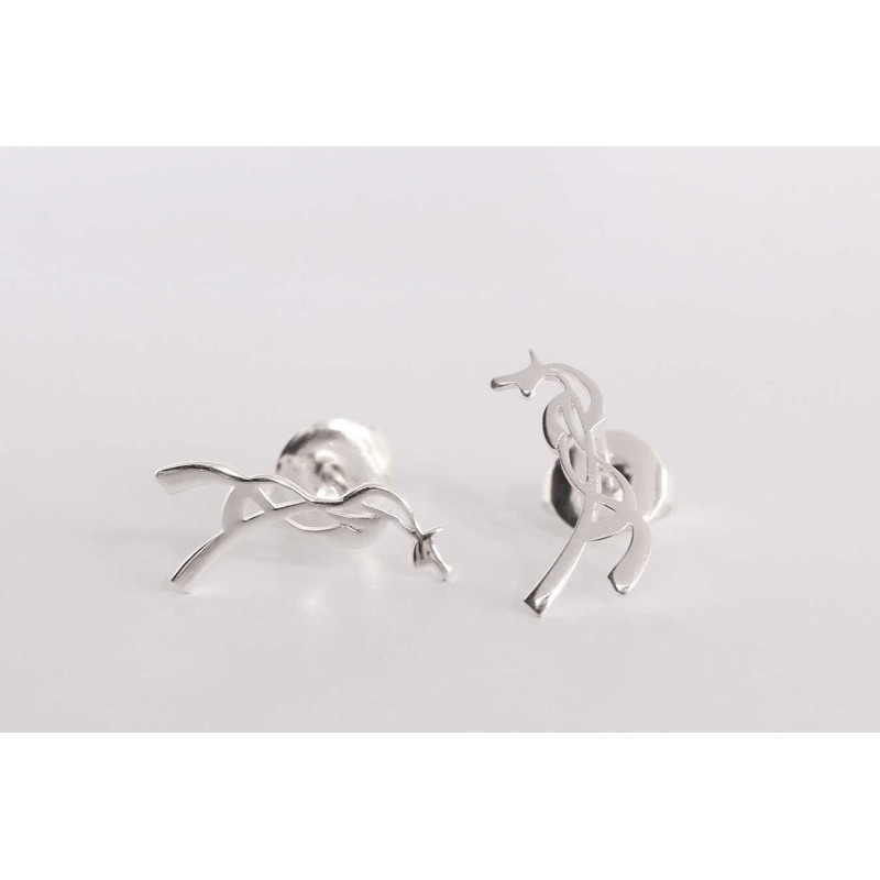 Boucles d'oreilles Pénélope Milly argentées