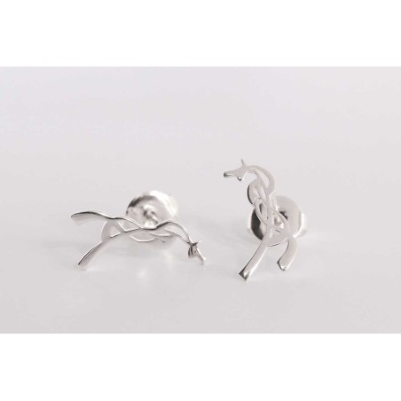 Boucles d'oreilles Pénélope Milly argentées