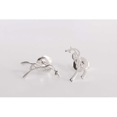 Boucles d'oreilles Pénélope Milly argentées