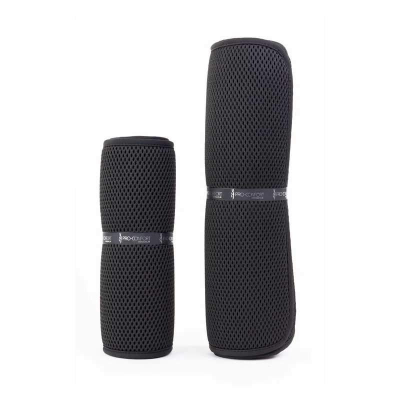 Set de 4 sous bandages 3D mesh velour Pro confort Pilmi noir S/M