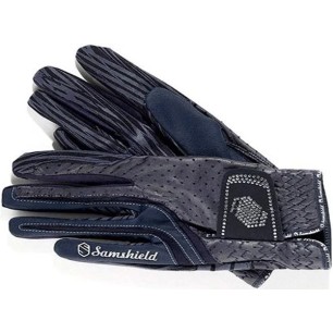 Gants Samshield V-skin Swarovski - Bleu swaro Blanc