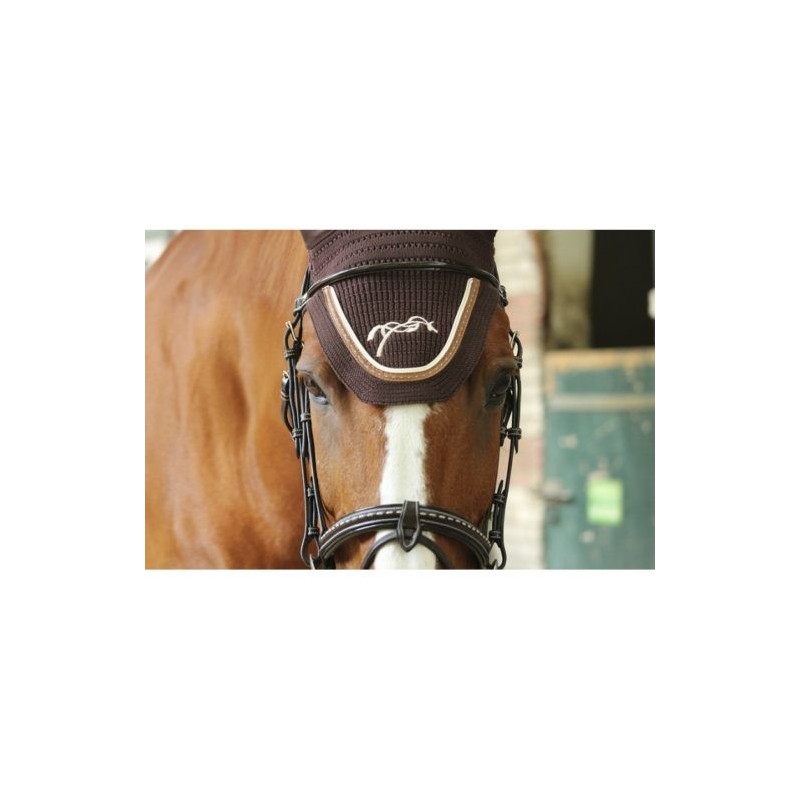 Bonnet cheval Pénélope point sellier chocolat Bonnet cheval Pénélope point sellier chocolat