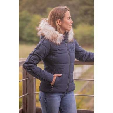 Doudoune Pénélope Louxy bleu marine