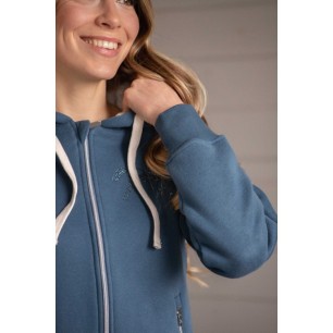 Sweat à capuche Pénélope Tressy denim