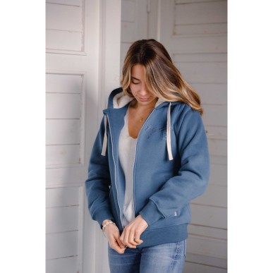 Sweat à capuche Pénélope Tressy denim
