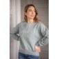 Sweat Pénélope Bianca vert sauge Sweat Pénélope Bianca vert sauge