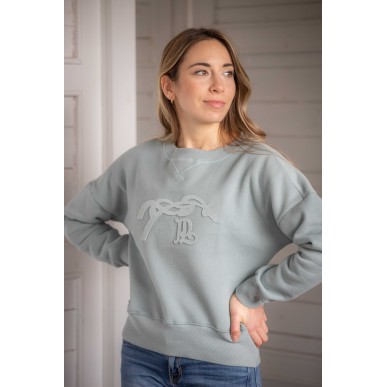 Sweat Pénélope Bianca vert sauge