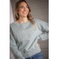 Sweat Pénélope Bianca vert sauge Sweat Pénélope Bianca vert sauge