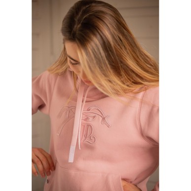 Sweat à capuche Pénélope Polly rose