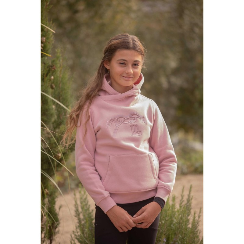 Sweat à capuche enfant Pénélope Polly rose Sweat à capuche enfant Pénélope Polly rose