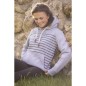 Sweat à capuche enfant Pénélope Océane gris/ marine Sweat à capuche enfant Pénélope Océane gris/ marine