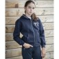 Sweat à capuche zippé enfant Pénélope Favorite marine T.U