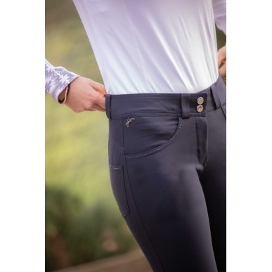 Pantalon d'équitation femme Pénélope Fun Stone marine