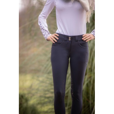 Pantalon d'équitation femme Pénélope Fun Stone marine