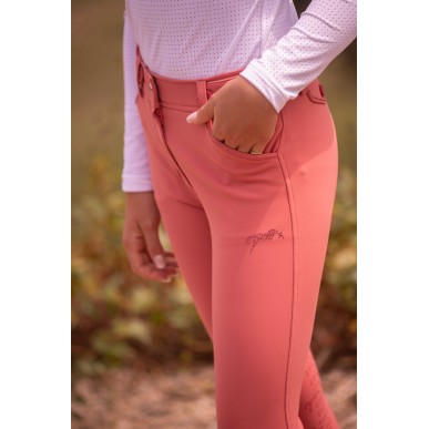 Pantalon d'équitation enfant Pénélope Elegance vieux rose