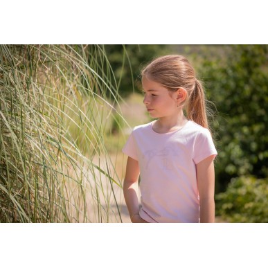 T-shirt enfant Pénélope Iconic strass rose