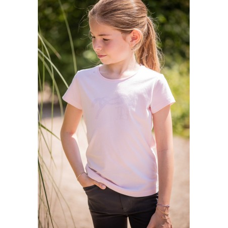 T-shirt enfant Pénélope Iconic strass rose