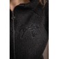 Sweat à capuche zippé Pénélope Miwi noir Sweat à capuche zippé Pénélope Miwi noir