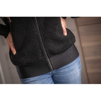 Sweat à capuche zippé Pénélope Miwi noir