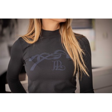 Polo manches longues Pénélope Maddie anthracite