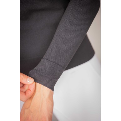 Polo manches longues Pénélope Maddie anthracite