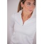 Polo de compétition manches longues Pénélope Toscane blanc
