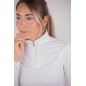 Polo de compétition manches longues Pénélope Toscane blanc