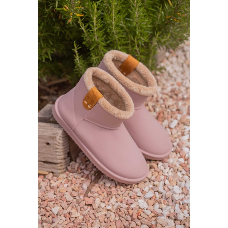 Boots fourrées Pénélope rose poudré Boots fourrées Pénélope rose poudré