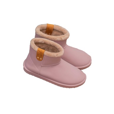 Boots enfant Pénélope fourrées rose poudré
