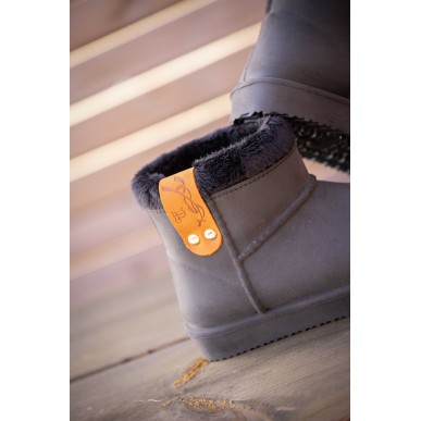 Boots enfant Pénélope fourrées noir