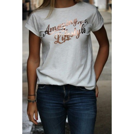 T-shirt Pénélope Moby blanc