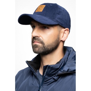 Casquette velour Flags and cup Karasok navy