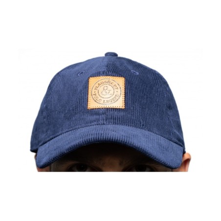 Casquette velour Flags and cup Karasok navy