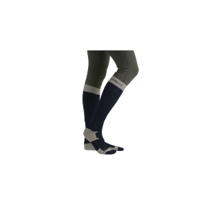 Chaussettes mixtes flags and cup Prato marine/ gris