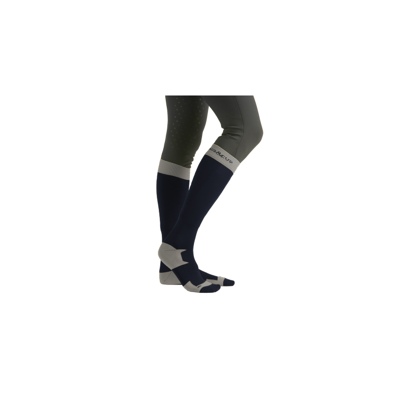 Chaussettes mixtes flags and cup Prato marine/ gris Chaussettes mixtes flags and cup Prato marine/ gris