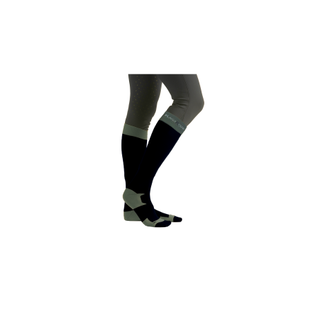 Chaussettes mixtes Flags and cup Kimito noir/olive