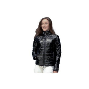 Veste pour femme matelassée Flags and cup Nortalik noir